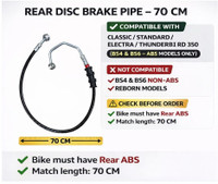 EAZ Rear Disc Brake Pipe for RE Classic & Thunderbird 350/500 (ABS) Motorbike Brake Disc