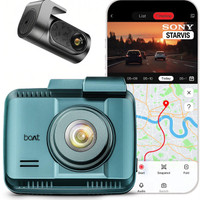 boAt Hive Dashcam F1,4K Ultra HD Front/Full Recording,Sony STARVIS, ADAS,140 Wide FOV In-car Camera System(2 Camera, 4K)