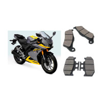 SELVIKE FRONT & REAR DISC PAD R-15 V4 Vehicle Disc Pad(Pack of 2)