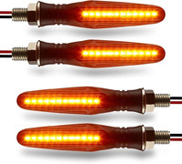 Autofledge Front, Rear, Side LED Indicator Light for Universal For Bike Universal For Bike(Yellow)