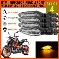 SRPHERE Front, Rear LED Indicator Light for KTM Duke 180, Duke 190, Duke 200, Duke 390, RC 200, RC 390(Yellow)