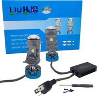 LIU HJG White LED H4 Fitting Headlight Bulb Headlight Motorbike, Car, Truck, Van LED (12 V, 250 W)(Universal For Bike, Universal For Car, Pack of 2)