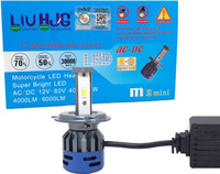 LIU HJG White LED AC/DC H4 Fitting Headlight Bulb Headlight Car, Motorbike LED (12 V, 60 W)(Universal For Bike, Universal For Car, Pack of 1)