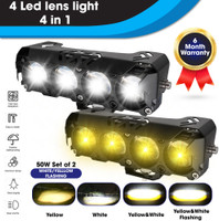 Otoroys 4 LED Future Eye 5 in 1 Powerful 50W Fog Light With Devil Eye Fog Lamp Car, Motorbike LED (12 V, 50 W)(Universal For Bike, Pack of 2)