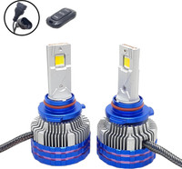 AutoPowerz Yellow/White 300 Watt 9005 Fitting Headlight Bulb Headlight Car, Motorbike, Truck LED (12 V, 300 W)(Universal For Bike, Universal For Car, Pack of 2)