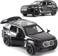 Toyco 1:36 Scale Alloy Die-Cast Metal SUV Car Toy for Kids ( Open Door & Pull Back )BM(Multicolor, Pack of: 1)