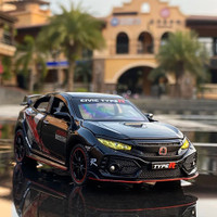 DUWOL Toy Car For Kids Civic Type R Car Die Cast Scale Model Diecast Metal Car(Black, Pack of: 1)