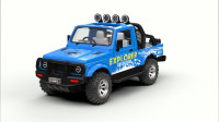 centy Explorer Adventure 4x4 all Terrain Tires with stepney Pull Back Action Toy(Blue, Pack of: 1)