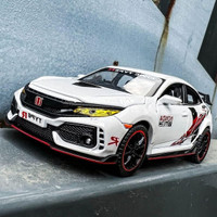SOVIEXA 1:32 Die-cast Scale Model Civic Type R Car-SV276(White, Pack of: 1)