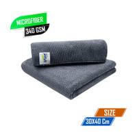 SOFTSPUN Microfiber Vehicle Washing  Cloth(Pack Of 2, 340 GSM)