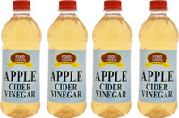 FOOD ESSENTIAL Premium Apple Cider 2 ltr. Vinegar(4 x 0.5 L)