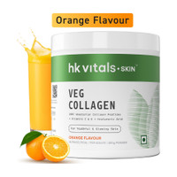 hk vitals Veg Collagen Supplement, Orange | Collagen Peptides with Vitamin C, E(200 g)