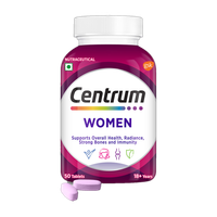Centrum Women|Supports Overall Health (Veg) |World's No.1 Multivitamin(50 No)