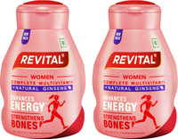 Revital H Women with 22 Multivitamins & Minerals such as Calcium, Iron, Biotin -60 Tablets(2 x 30 Capsules)