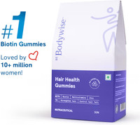 Bodywise 30 mcg Biotin Hair Gummies | 1 Month Pack | Strong Hair, Nails | No Added Sugar(30 Tablets)