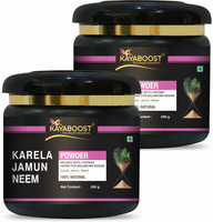 KAYABOOST Neem Karela Jamun Powder - For Maintaining Blood Sugar Levels - Set of 2(2 x 200 g)