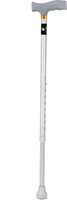 Dr. TORSO Grey T- Handle Walking Stick |Steel Body for Men Women patients old age People Walking Stick