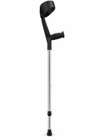 MONOLIZE Surgical Elbow Crutch Height Adjustable Black Walking Stick