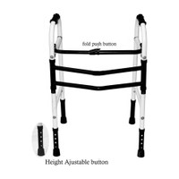 GROWDEALS ADULT WALKER NEW FEATUERS PUSH THE BUTTON AND FOLD THE WALKER Walking Stick