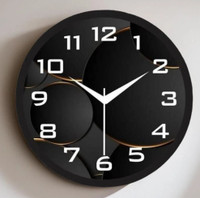 PR Craft Analog 25 cm X 25 cm Wall Clock(Black, With Glass, Standard)