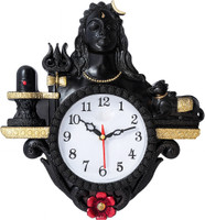 BIG BANG CREATIONS Analog 31 cm X 24 cm Wall Clock(Black, White, With Glass, Standard)