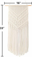 RAKANO MACARME Art Decor for Bedroom Living Room Nursery Party Decoration(White)