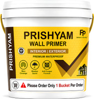 Prishyam Exterior & Interior Wall Primerwith High Coverage with Long-Lasting Protection White Emulsion Wall Paint(10 L)