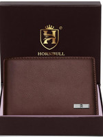 HORNBULL Men Casual Brown Genuine Leather Wallet(4 Card Slots)