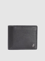 Allen Solly Men Black Genuine Leather Wallet(5 Card Slots)