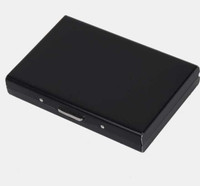 zentrix Men & Women Casual Black Aluminium Card Holder(6 Card Slots)