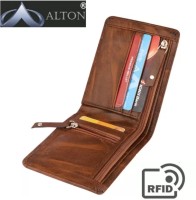 Alton Men & Women Formal, Trendy, Evening/Party Brown Genuine Leather Money Clip(10 Card Slots)