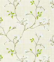 SV collections 1000 cm x 45 cm Waterproof Decorative Vinyl Wallpaper(Green, White)