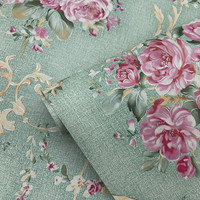 HOMEMATES Vinyl Floral & Botanical Green Wallpaper(L x W: 304.8 cm x 45 cm)