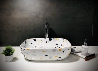 ALPHA (RD_1) Designer Wash Basin For Home,Kitchen,Restaurant and Hotel Table Top Basin(White)