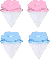 Hariom Sales washing machine floating lint mesh bag Washing Machine Net(Pack of 4)