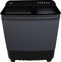 Haier 8.5 kg Semi Automatic Top Load Washing Machine Black, Grey(HTW85-186BBK)