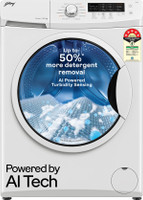 Godrej 8 kg With AI Tech, Steam Wash Fully Automatic Front Load Washing Machine with In-built Heater White(WFEON CRS 8012 5.0 FKEDM GLW)