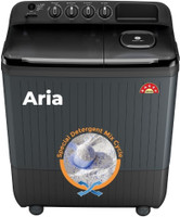 Lloyd 9 kg Semi Automatic Top Load Washing Machine Black, Grey(GLWS905ARHVG)