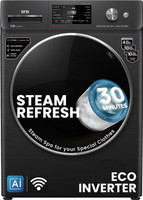 IFB 11 kg 5 Star with Steam Refresh program, 9 Swirl Wash, Eco Inverter, with AI Fully Automatic Front Load Washing Machine with In-built Heater Black(EXECUTIVE PLUS BXN 1114KH)