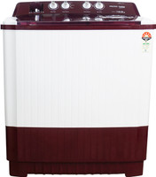 Voltas Beko 10 kg Semi Automatic Top Load Washing Machine White, Maroon(WTT10)