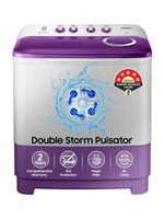 Samsung 7 kg 5 star, Air Turbo Drying Semi Automatic Top Load Washing Machine Grey, Purple(WT70M3000UU/TL)