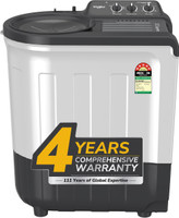 Whirlpool 6.5 kg 5 Star with Ace Wash Station, 1400 RPM Speed and Rust Proof Body Semi Automatic Top Load Washing Machine Grey(MAGIC CLEAN 6.5 GREY (5YR))