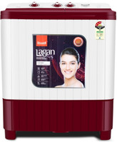 Summercool 7 kg Semi Automatic Top Load Washing Machine White, Red(Lagan)