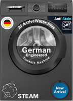 BOSCH 8 kg Fully Automatic Front Load Washing Machine with In-built Heater Black(WAJ2826CIN)