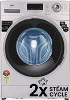 IFB 9 kg 2X Power Dual Steam, Hard Water Wash, Active Color Protection Fully Automatic Front Load Washing Machine with In-built Heater Silver(Executive SXS 9014)
