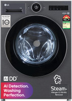 LG 12 kg Fully Automatic Front Load Washing Machine with In-built Heater Black(FX1412N9K)