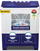 Voltas Beko by A Tata Product 8.5 kg 5 Star Semi Automatic Top Load Washing Machine Blue(WTT85UAA/BLSSWH5GFD)