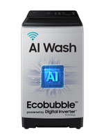 Samsung 10 kg 5 Star, AI Wash, AI Energy Mode, Wi-Fi, Ecobubble, AI VRT+, Soft Closing Door, Digital Inverter Fully Automatic Top Load Washing Machine Grey(WA80F10E2LTL)