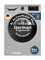 BOSCH 10 kg Fully Automatic Front Load Washing Machine with In-built Heater Silver(WGA254ZSIN)