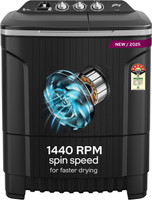 Godrej 8 kg 5 Star With Active Soak Technology With Tri Roto Scrub Pulsator Semi Automatic Top Load Washing Machine Grey(WSEDGE CLS 80 5.0 EN2 M CSGR)